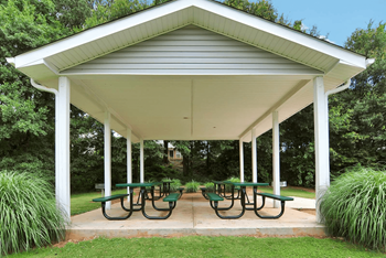 Covered picnic pavilion